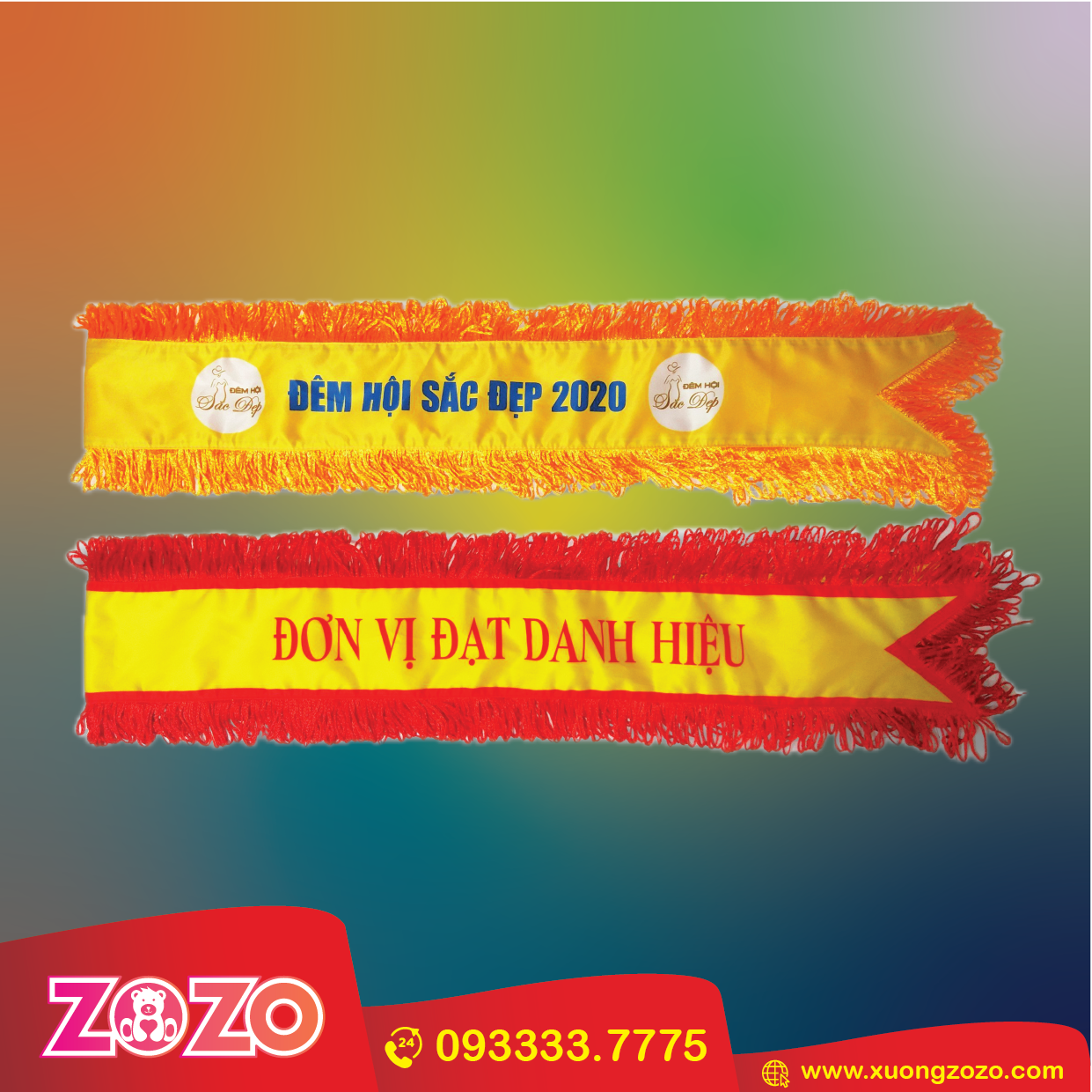 Sash Hoa Hậu - Sash tốt nghiệp