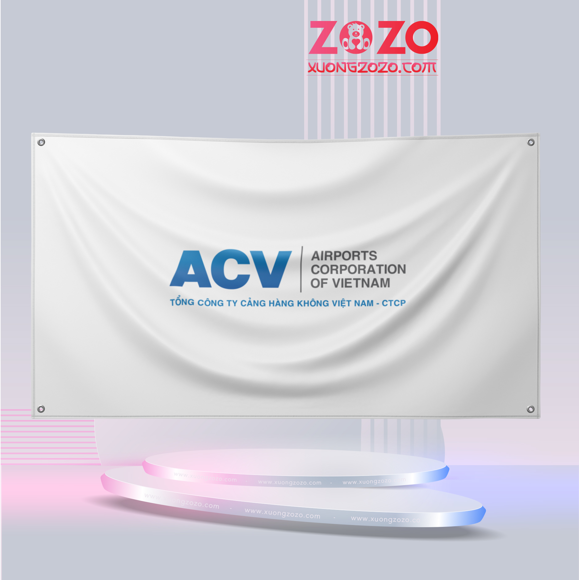 Cờ in logo công ty theo yêu cầu