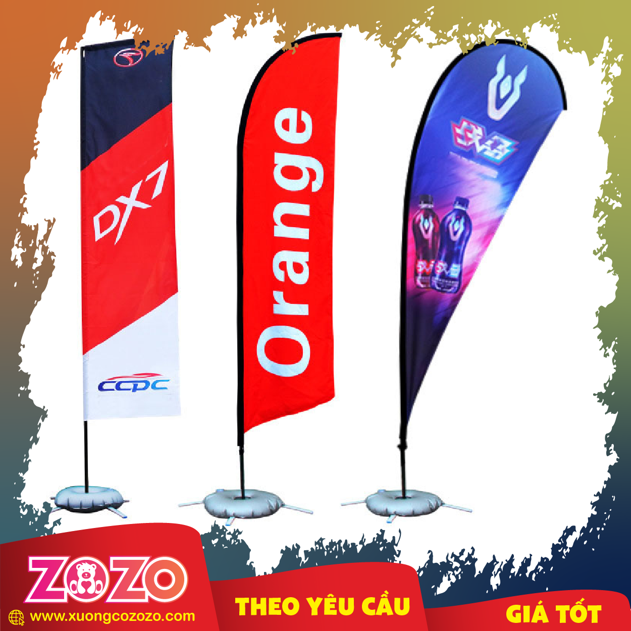 Cờ phướn chữ nhật