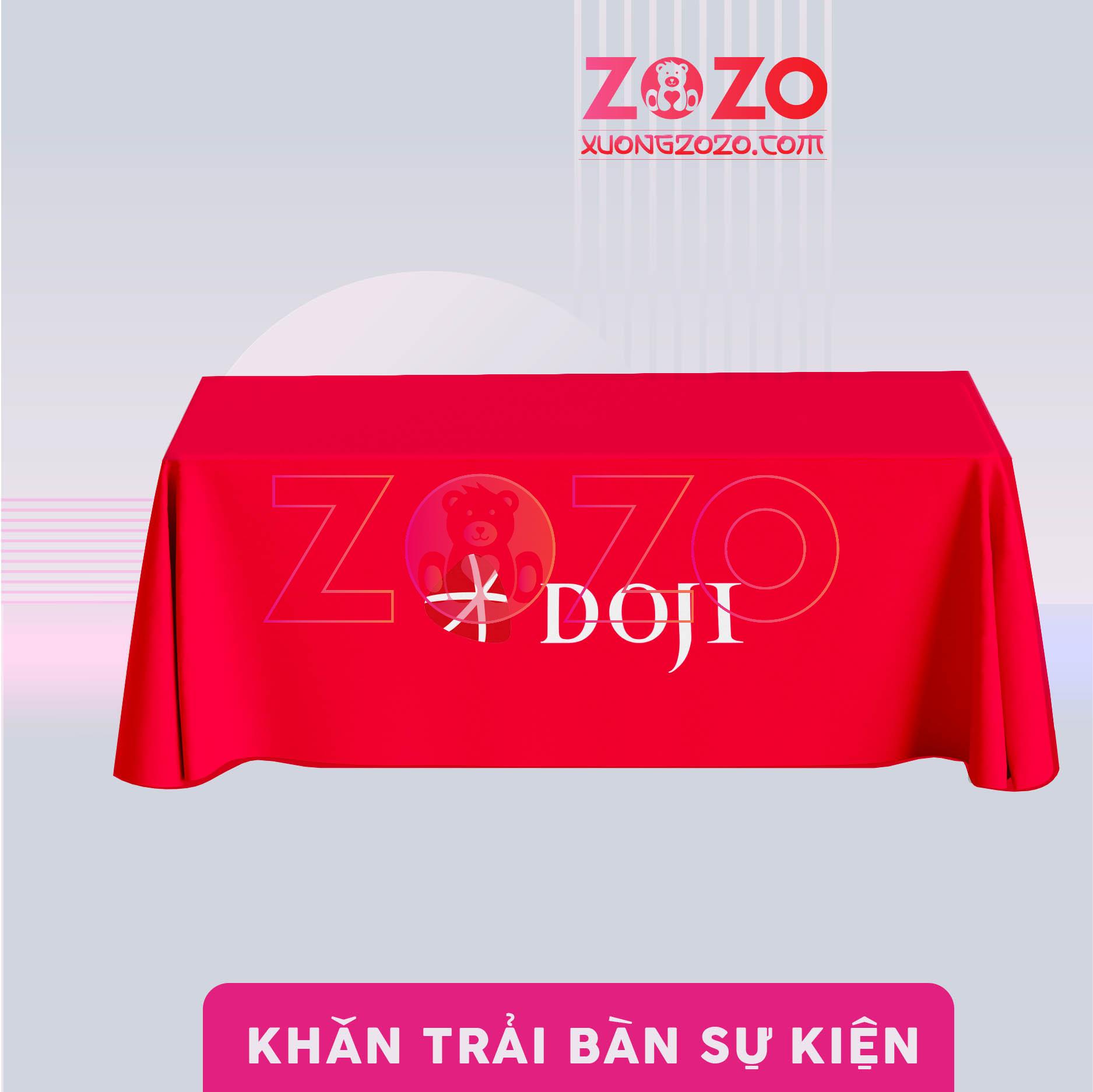 Khăn trải bàn in logo cho sự kiện