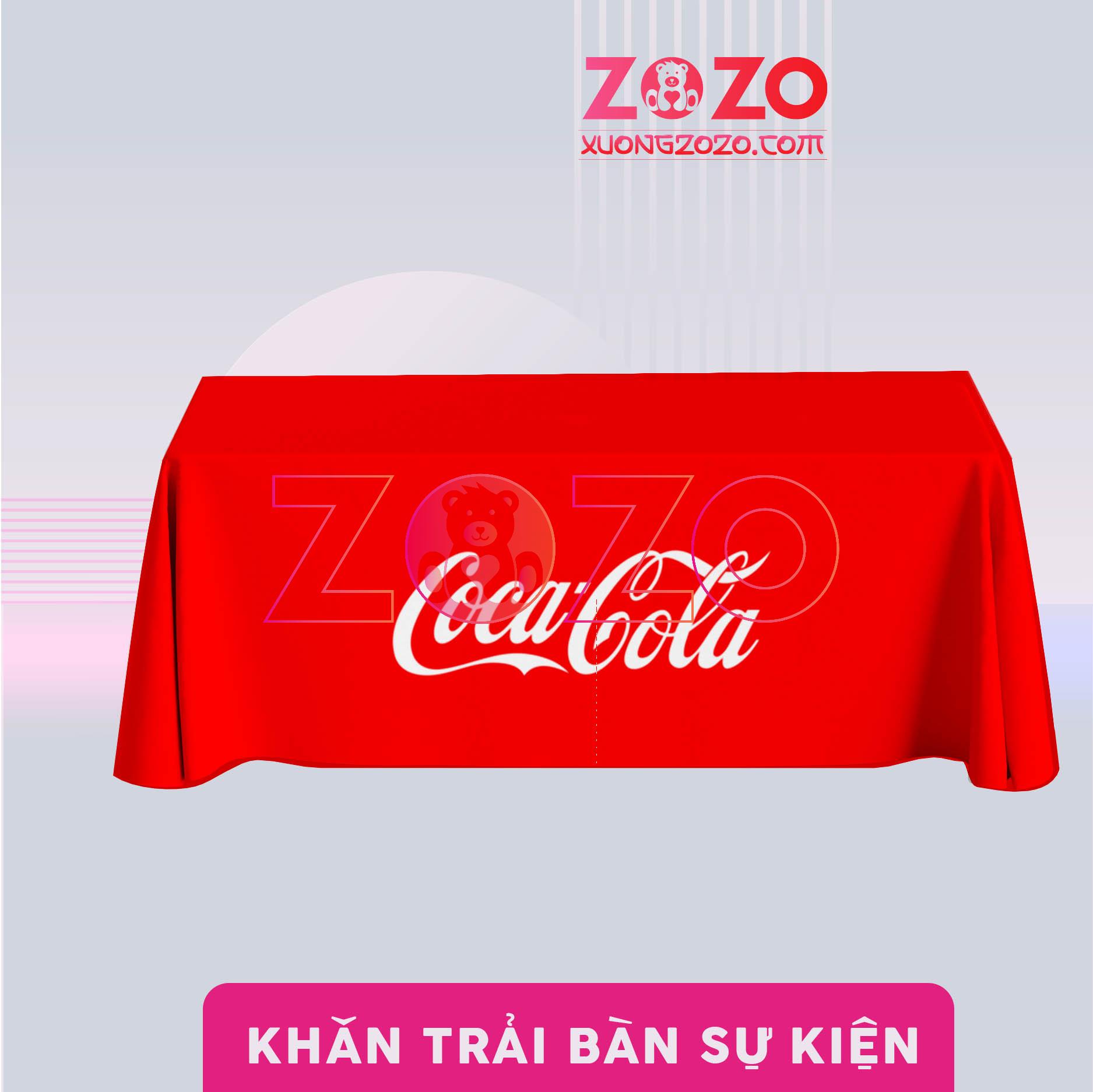 Khăn trải bàn in logo thương hiệu