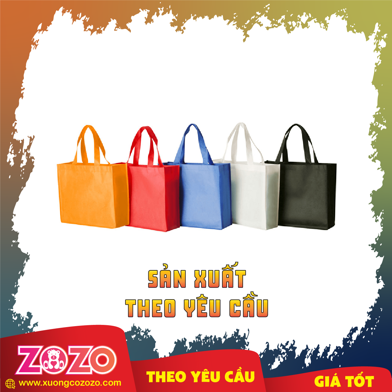Túi vải không dệt in logo công ty