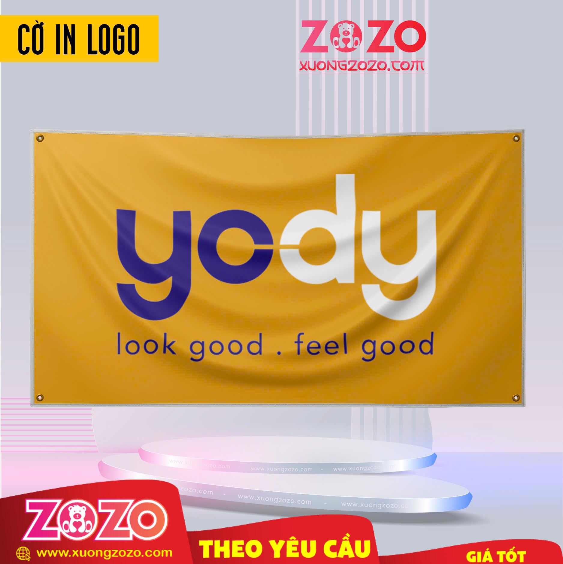 Cờ công ty in logo