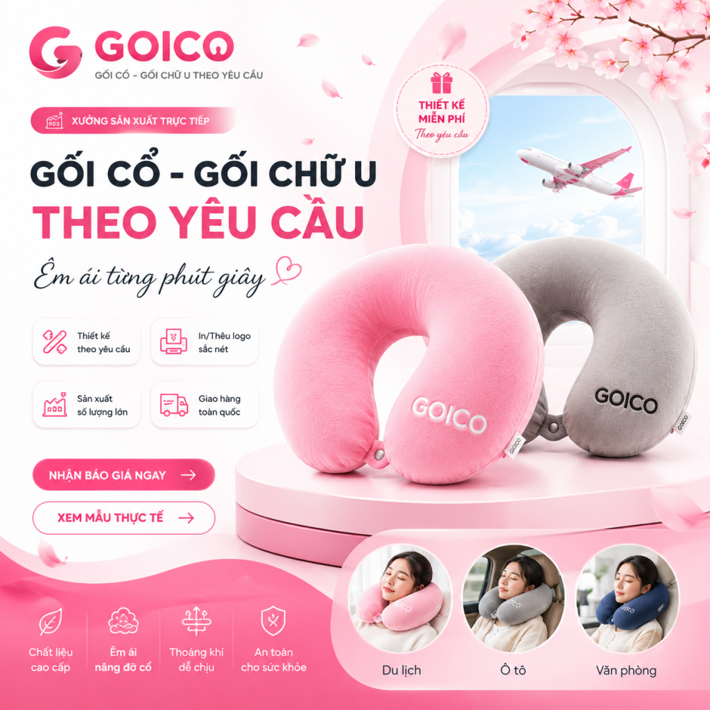 Địa chỉ sản xuất Gối kê cổ chữ U tại HCM 7 anh dai dien